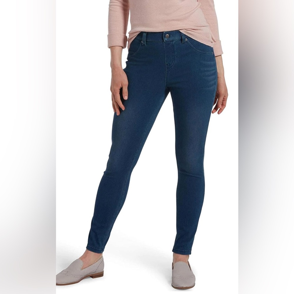 Hue Ultra Soft High Waist Denim Leggings - size small. EUC.